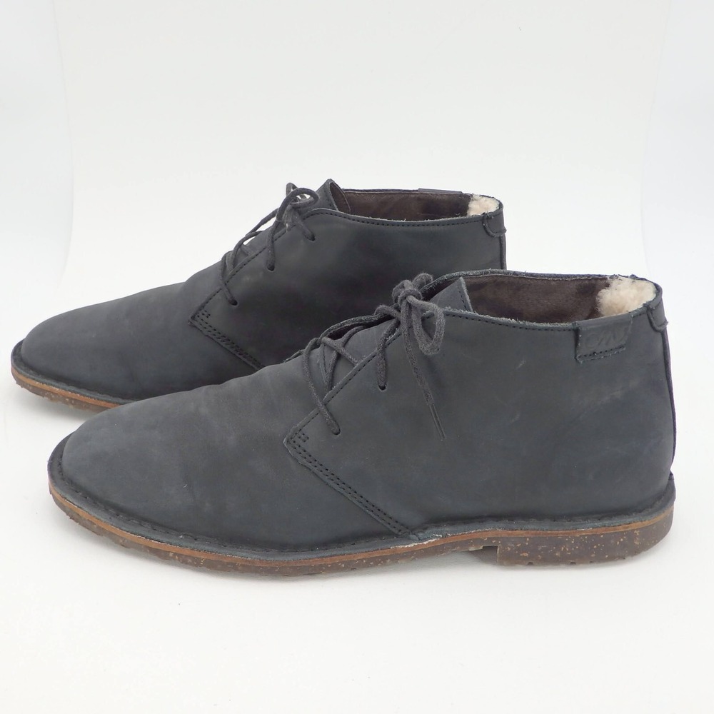 EMU Australia Leather Chukka Boots Men Gray Men's Size 11 S10-032